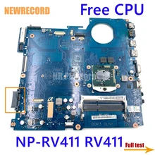 NEWRECORD – carte mère DDR3 HM55 pour Samsung BA41 01432A, BA41 01433A, BA41 01434A, BA92 07702A, BA92 07702B, pour ordinateur portable NP RV411, RV411