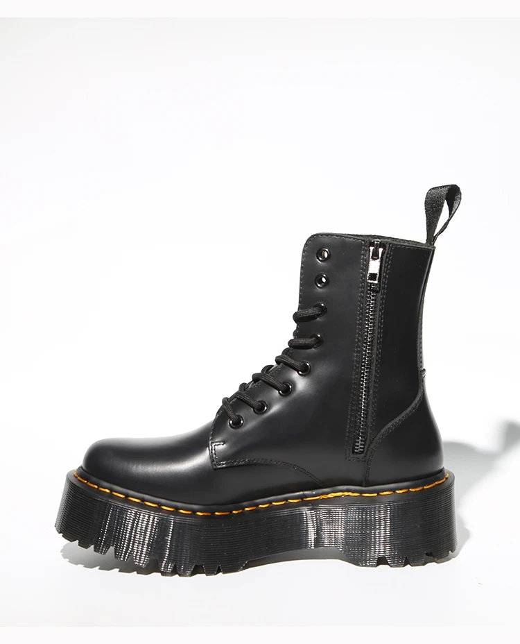 chunky platform combat boots
