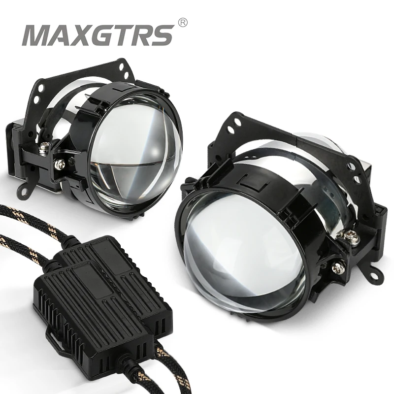80W 3.0 inch Bi-LED Lens Headlight Lens H4 H7 H1 9005 9006 Projector LED High Low Beam For Auto Car Lights Accessories Retrofit