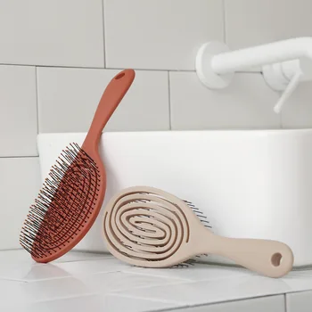 

For xiaomi home-made elastic massage comb dry and wet dual-use oil head fluffy shape without pulling memory teeth Comb
