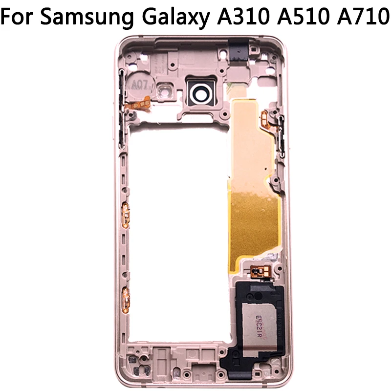 Сменная панель средней рамки для samsung Galaxy A3 A5 A7, корпус средней платы A310 A510 A710