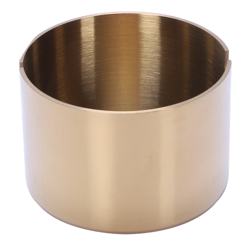 Gold Ashtray Decorative Ashtray Home 304 Stainless Steel Restaurant Bar Anti-Fall Thickening Ashtray Business Gifts