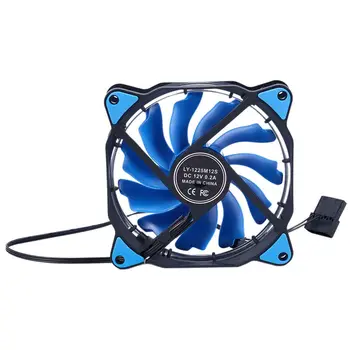 

3-Pin/4-Pin 120mm PC Computer Case CPU Cooler Cooling Fan with LED Light DC12V -Blue