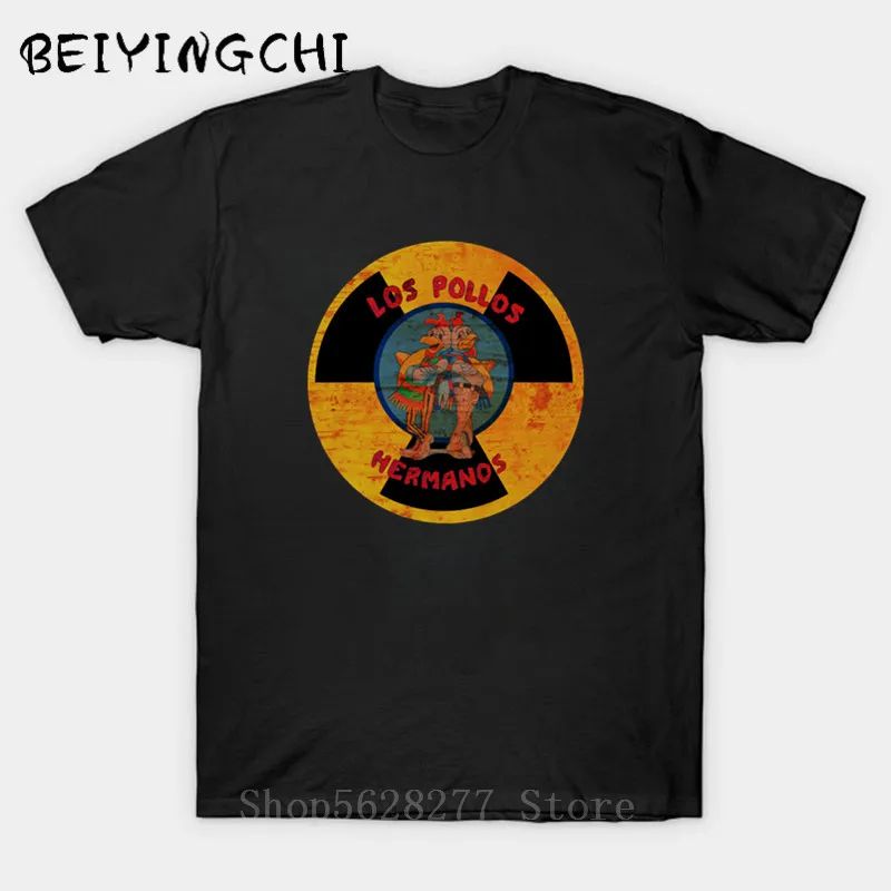 

2020 Breaking Bad T Shirts Men funny Man T-Shirts Tops LOS POLLOS HERMANOS - DANGER CONTAMINATION O Neck casual tshirt US Size