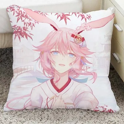 Honkai Impact 3 киана каслана Сакура Yae еретик Miko сексуальные девушки японского аниме Подушка Мягкая Плюшевая Кукла - Цвет: Серый