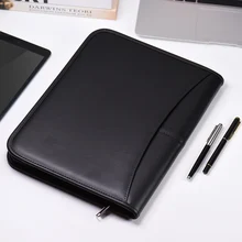 Document-Case Padfolio-Folder Closure Zippered Business A4 with Multifunctional Professional