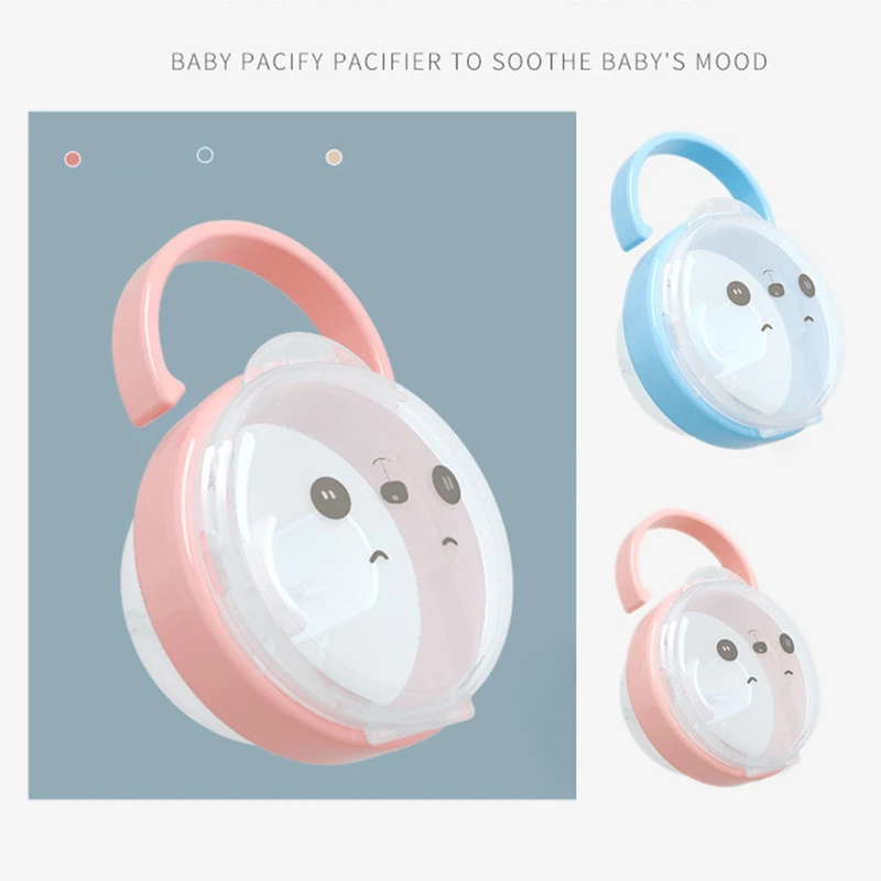 Baby Pacifier Nipple Cartoon Expression Nipple Storage Box Portable Kid Travel Case Soother Container Holder Pacifier Dummy Box