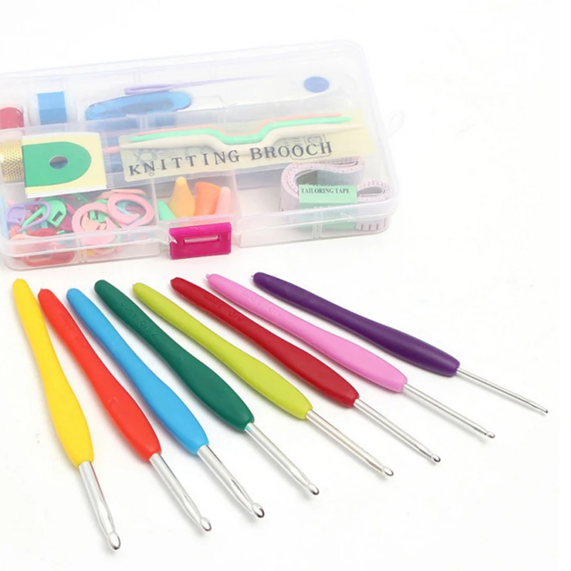 

16 Sizes Crochet hooks Needles Stitches knitting Craft Case crochet set in Case 35FP24