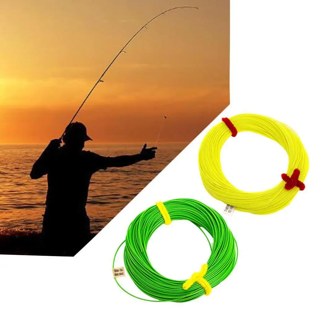 

Front WF Fly Fishing Main LineFishing Fly Line 100FT Weight Forward 2F 3F 4F 5F 6F 7F 8F Welded Loops