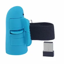 Высокое качество Мини 2,4 ГГц 1600 точек/дюйм USB Беспроводные кольца для пальцев Оптическая мышь для ПК ноутбук Настольный черный и синий w