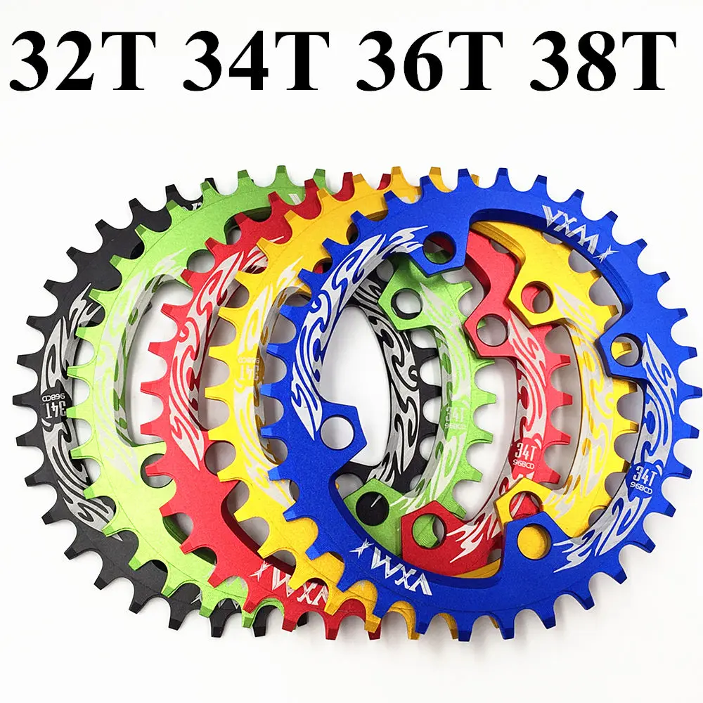VXM 96BCD Round bicycle chainwheel 32T 34T 36T 38T MTB bike Chainring Tooth Plate mountain Crown for M4000 M4050 GX NX X1 Crank