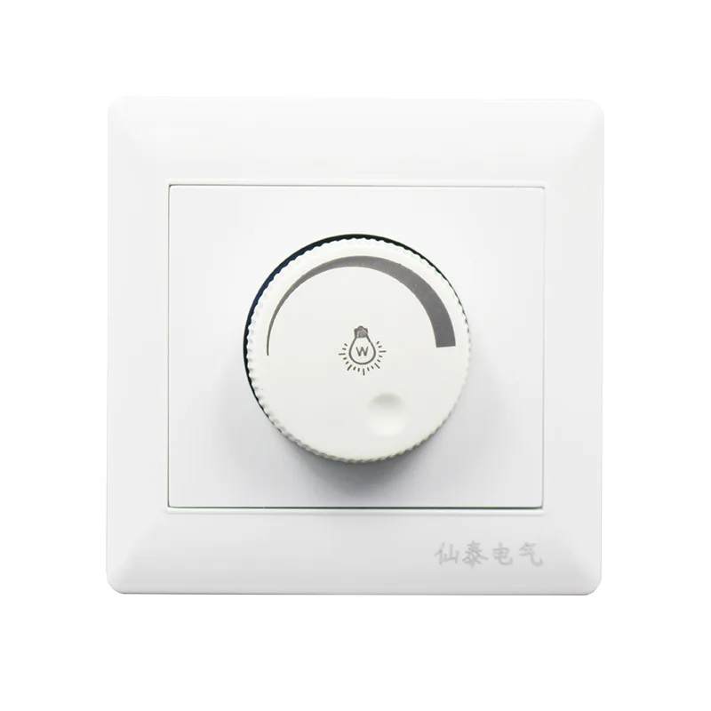 

Manufacturers Supply Dimmer Switch 86 Type Concealed Dimmer Switch Rotating Dimmer Switch Steel Frame Structure