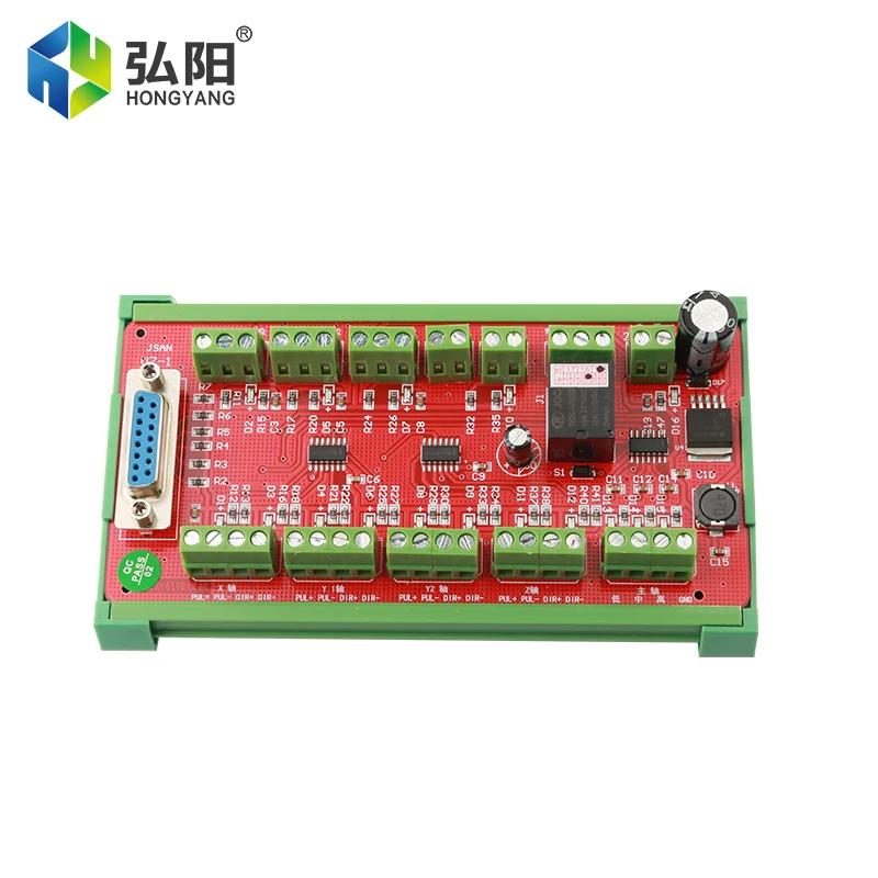 Ncstudio Controller 3-Axis Linkage Control Red Card V1.0 / V6.0 Cnc Router Controller Distribution Board Control Card System
