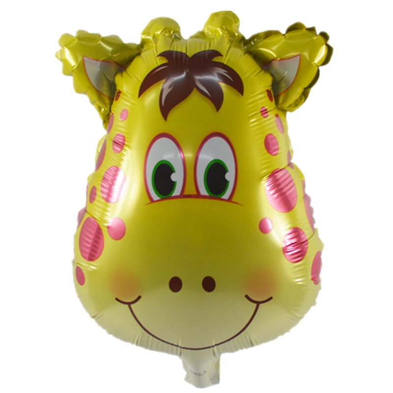 

1pc Sleepy Smiley Giraffe Balloon Cartoon Amnimal Aluminium Foil Ballons New Year Decoration 2019 Birthday Balloons Kids Decor
