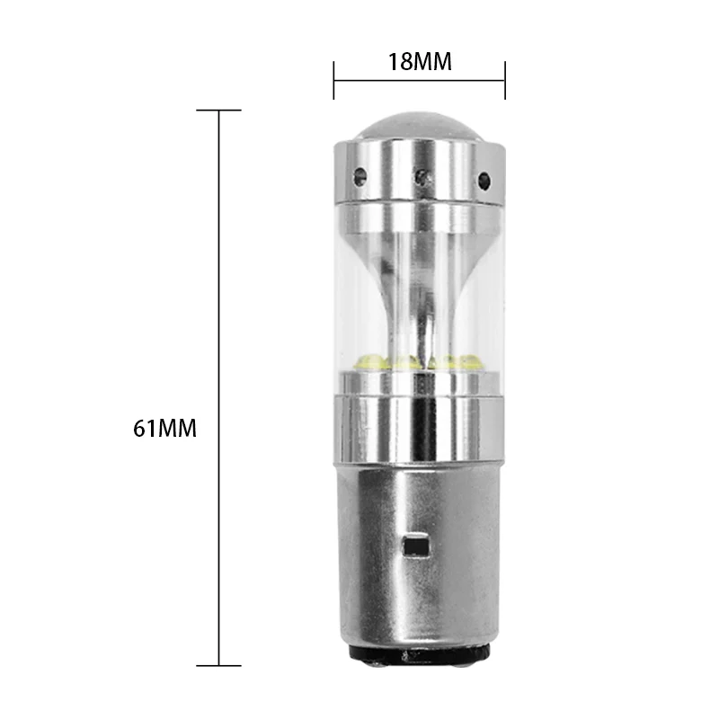 DERI 1/2 шт H4 9003 HB2 60 Вт светодиодный мото rcycle головной светильник HID Hi/Low Beam 6500K ampoule светодиодный мото скутер мото rbike светильник