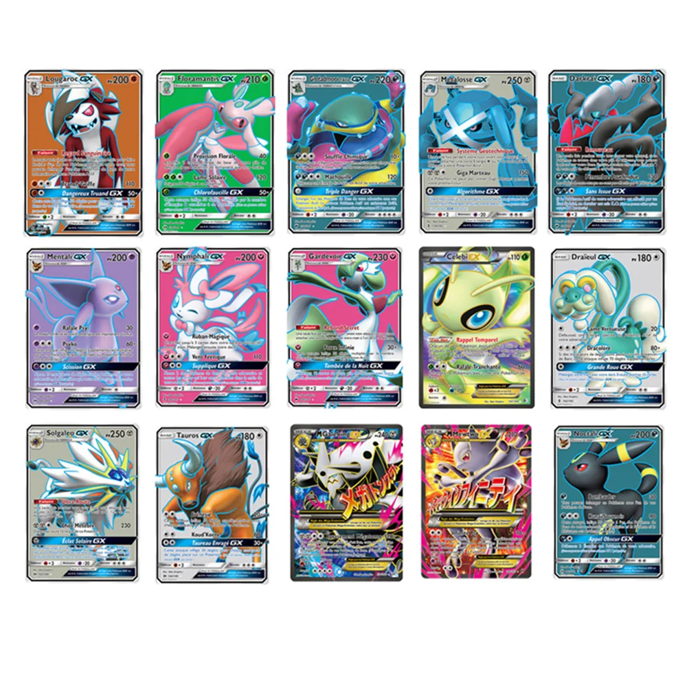 New Pokemon French Card GX MEGA Shining Cards Game Battle Carte Trading Cards Game Children Toy New Pokemon French Card GX MEGA Shining Cards Game Battle Carte Trading Cards Game Children Toy