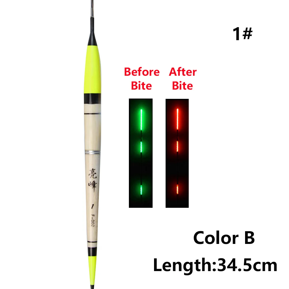 Умный поплавок для рыбалки, сигнализация для укуса рыбы, приманка для укуса, гравитационный Сенсор, светодиодный Изменение цвета освещения, автоматический ночной электронный буй - Цвет: Color B - 1