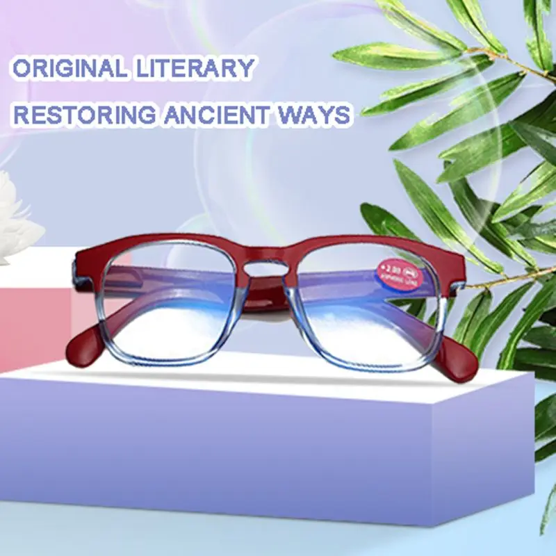 Унисекс для женщин и мужчин модные ретро очки для чтения ультра светильник полная Рамка