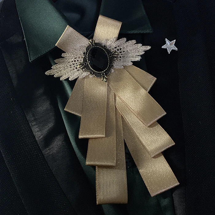 Handmade Bow Tie Британский женский мужской воротник рубашка украшение бархатная одежда галстук-платок галстук для свадебной вечеринки сплав Стразы галстук-бабочка - Цвет: Handmade Bow Tie