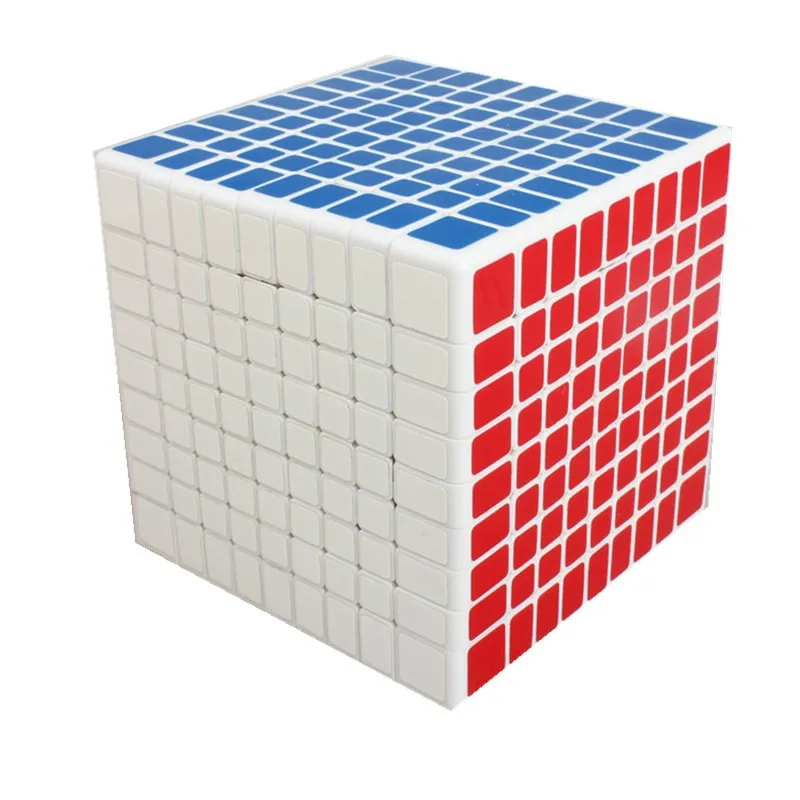 YuXin Хуанлун 9x9x9 безопасный ABS пластик профессиональный конкурс магический куб быстро ультра-Гладкий 9x9 Скорость головоломка, куб, детские игрушки подарок - Цвет: Белый