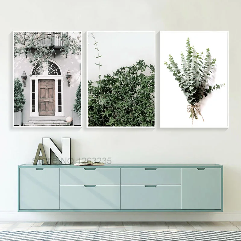 Альпинистское растение скандинавский постер листья для гостиной стены