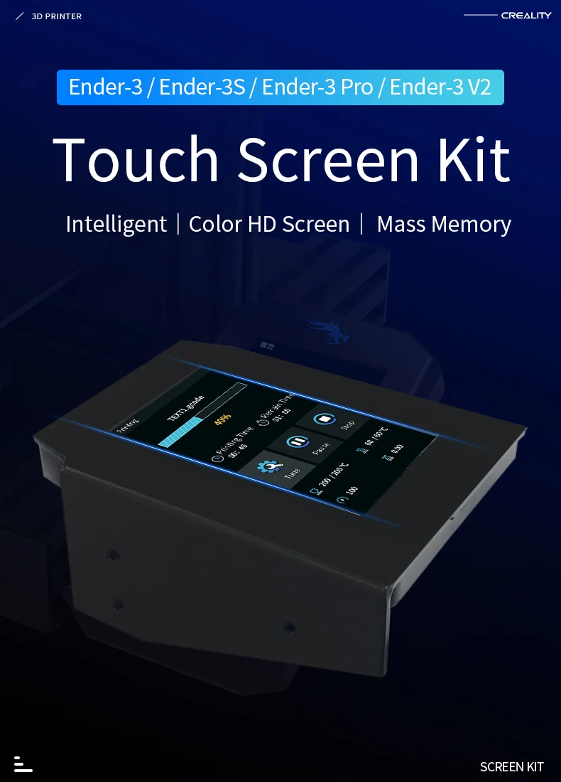 Creality Official Ender-3 Touch Screen Kit with 4.3-inch Full-color Screen for Ender3/Ender3S/Ender-3 Pro/Ender3 V2 Printer Part Creality Official Ender-3 Touch Screen Kit with 4.3-inch Full-color Screen for Ender3/Ender3S/Ender-3 Pro/Ender3 V2 Printer Part