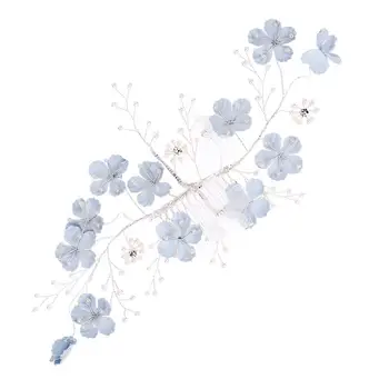 

1pc Flower Design Woman Headdress Elegant Alloy Tuck Comb Woman Headwear for Wedding Gathering