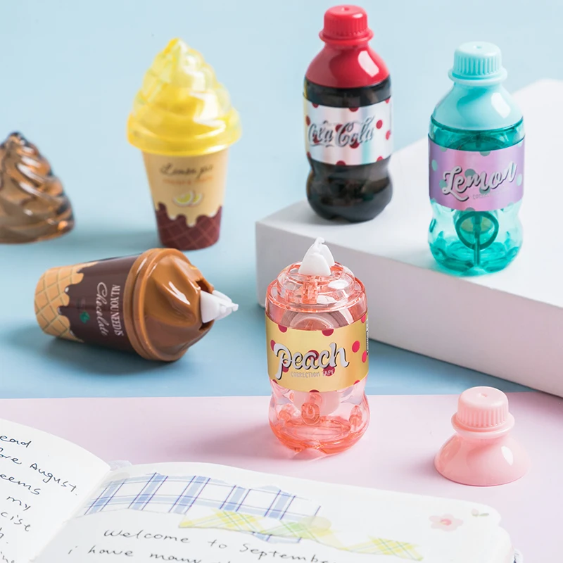 

Creativity Ice Cream Correction Tape Large Capacity Students Use Correction Tape Students Modify Band School Supplies Stationery