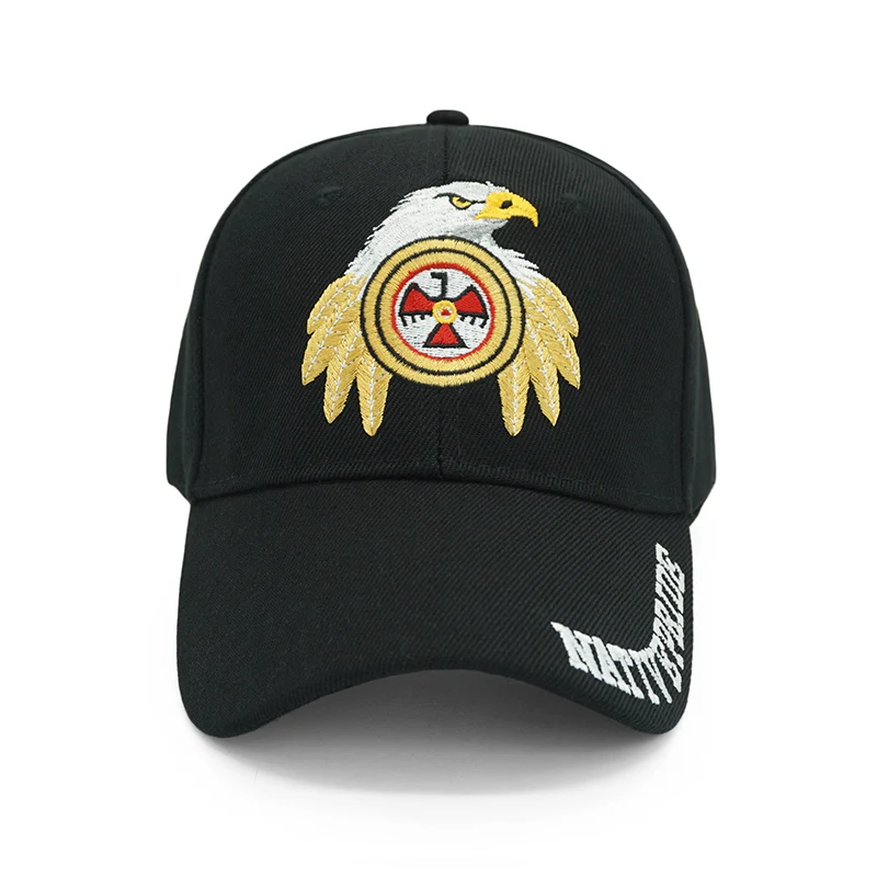 KUNBKANG бейсбольная Кепка с вышивкой Мужская бейсболка с буквенным принтом Snapback s Регулируемая однотонная Черная кепка Повседневная шляпа для отца для взрослых