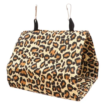 

Leopard Pattern Parrot Hammock Nest Canvas Nest Bird Sleeping Bed Swing Hammock - Size S