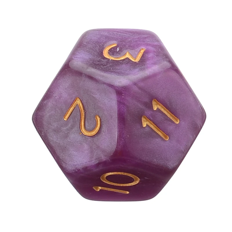 3pcs 2.5*2.5cm Pearl 12-sided Astrology Zodiac Signs Dice For Constellation Divination Toys For Astrologers Magical Tools
