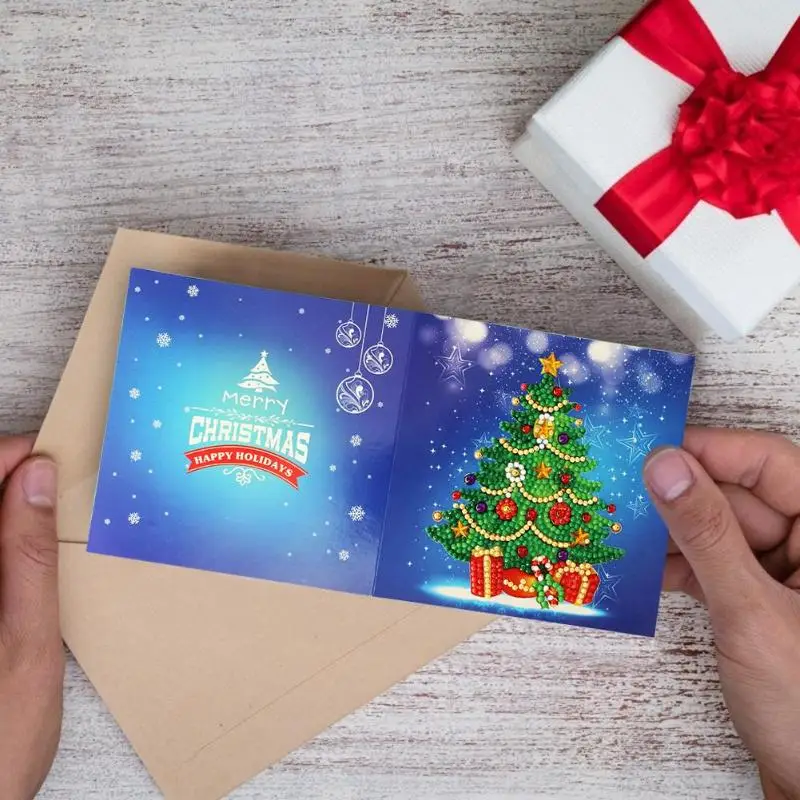 

5D DIY Diamond Painting Greeting Card Special-shaped Birthday Festival Card New Hot Party Supplies Invitations 15*15cm