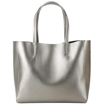 

Genuine Leather Bags Women Fashion Large Capacity Simple Shoulder Bag