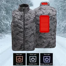 Мужские теплые зимние хлопковые куртки с USB подогревом, уличная ветровка для походов, скалолазания, лыжного спорта, пальто FC