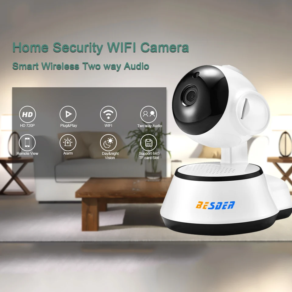 Домашняя ip-камера безопасности Беспроводная смарт-камера с Wi-Fi аудио запись наблюдения детский монитор HD мини CCTV камера iCSee