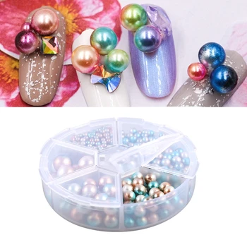 

1 Box ABS Pearl Mold Filling Tools Multicolored Beads UV Epoxy Resin Filler Mold for DIY Mold Nail Art Accessories Decorate Tool