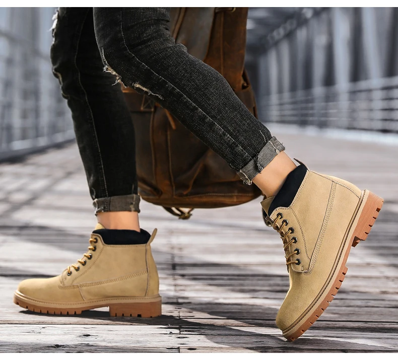 Обувь; мужские ботинки; замшевые зимние теплые ботинки Martens; крутые мотоциклетные мужские Ботильоны; классические мужские оксфорды; зимние ботинки; мужские рабочие ботинки
