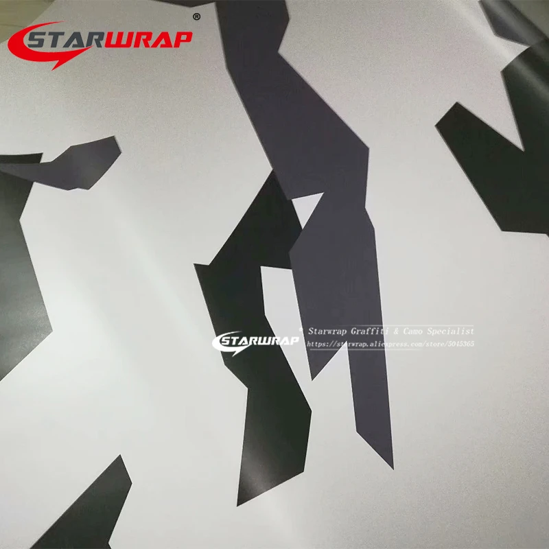 Star wrap камуфляжная виниловая обертка камуфляжная Наклейка Фольга стальная гарнитура для кузова обертывание ping