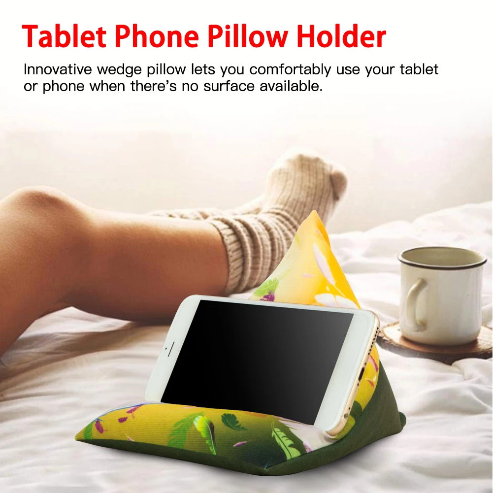  Stand Pillow Tablet Stand Pillow Holder Universal Phone Stands Multi-Angle Soft Pillow for Floor So
