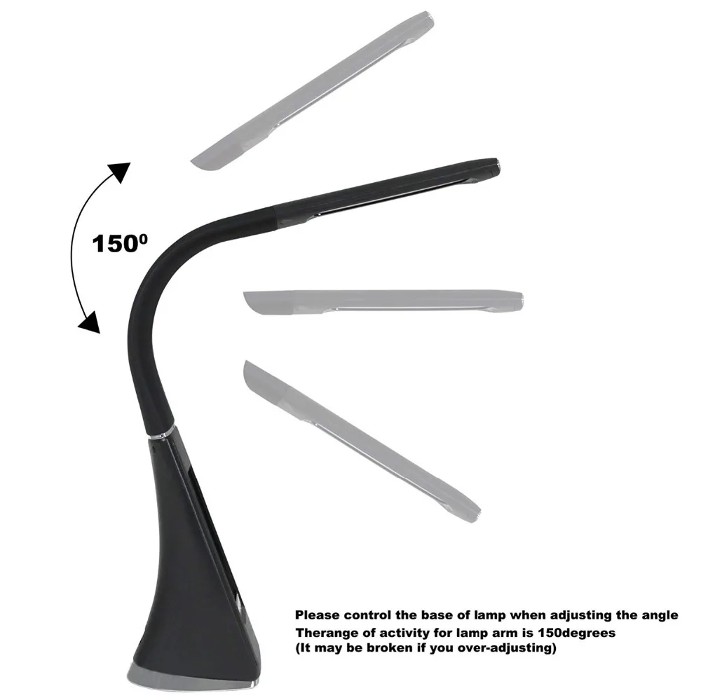 Ceny Lampa LED na biurko Touch skóra jak ściemnianie lampka biurkowa do czytania światło z budzikiem kalendarz wyświetlacz LCD