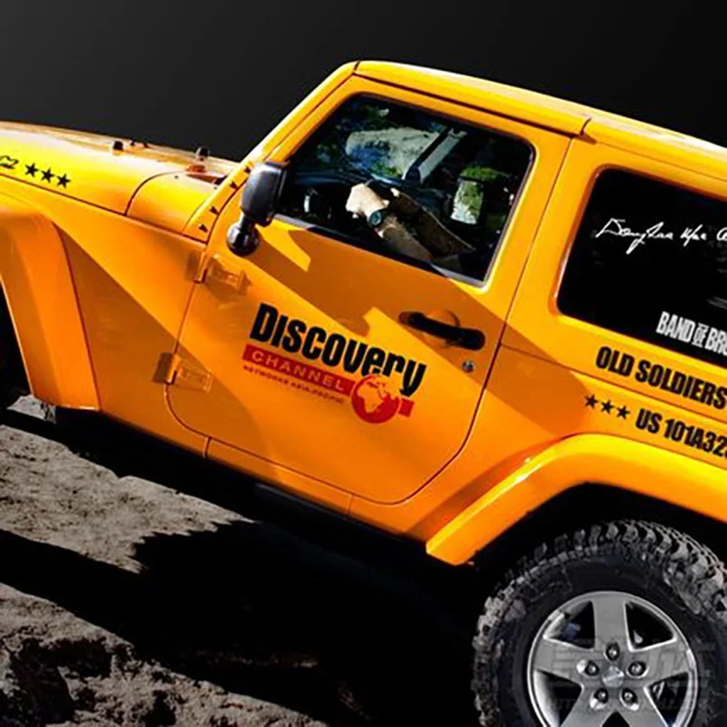 Noizzy Дискавери канал внедорожный Хо Авто Наклейка виниловая Светоотражающая дверь внедорожник тюнинг для Jeep Cherokee Wrangler Renegade