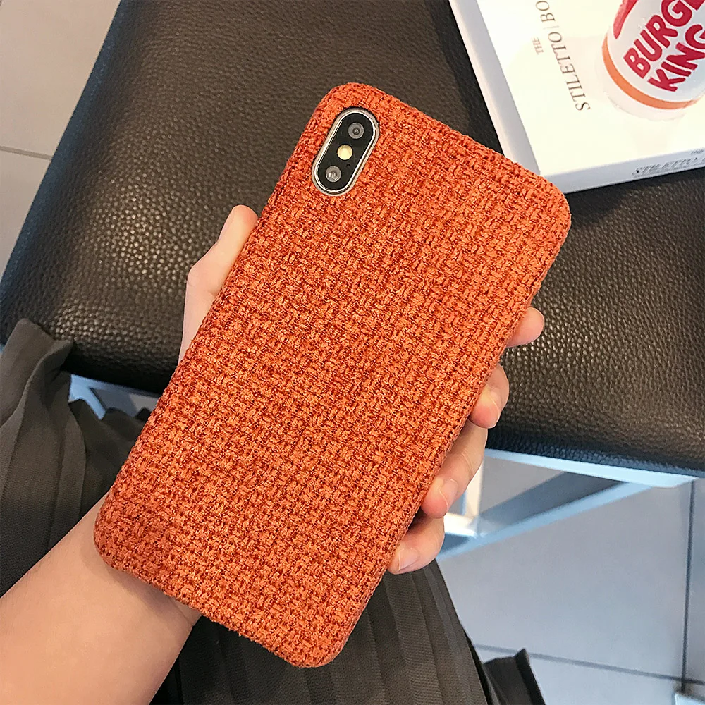 Зимние теплые плюшевые чехлы для телефонов для iPhone 11Pro Max XR XS Max 7 8 Plus X модные противоударные однотонные чехлы для iPhone 11 - Цвет: T2
