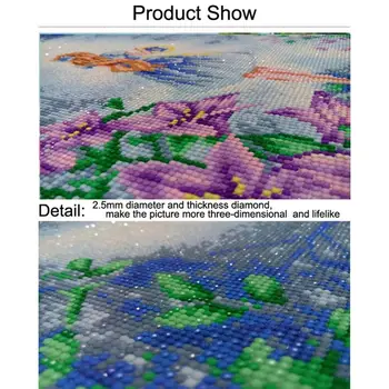 

DIY Diamond Painting Setting sun Landscape Cross Stitch Full Round diamond paint