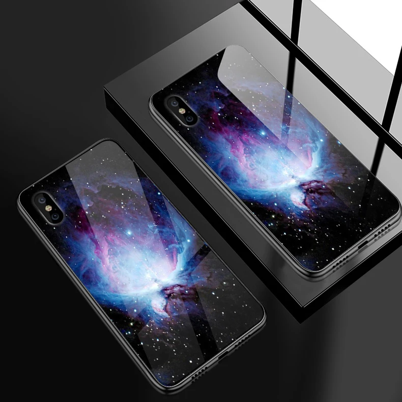 W169 Для iPhone 5S, SE 6 6S 7 8 Plus XR XS MAX задняя крышка из закаленного стекла для Meizu M6 M5 M8 M9 Note 16th Plus TPU противоударный жесткий чехол - Цвет: W169