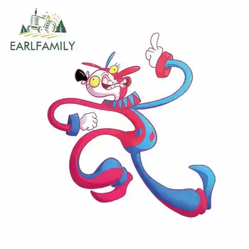 

EARLFAMILY 13cm x 11.9cm for Cuphead Animal Figure Fine Vinyl Car Sticker Waterproof 3D Fashion Laptop Decals Windshield