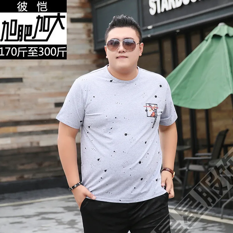 10XL 8XL 6XL 5X хлопковые повседневные мужские футболки с принтом «копание Луны», модные мужские топы, мужские футболки с коротким рукавом - Цвет: Gray