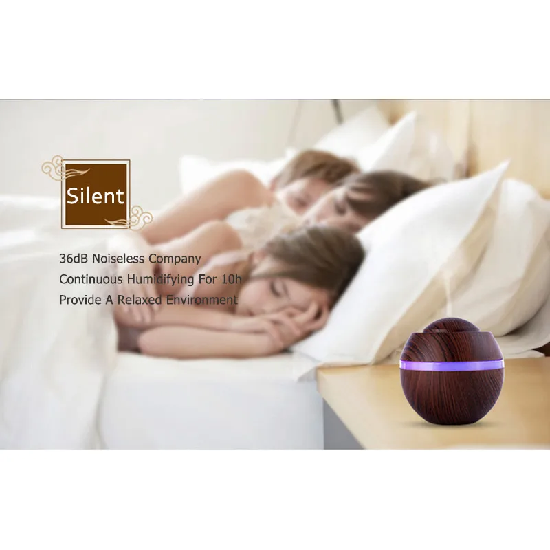 500ML USB LED Air Humidifier Aroma Essential Oil Diffuser Aromatherapy Air Mist Maker humidificador For Home Office