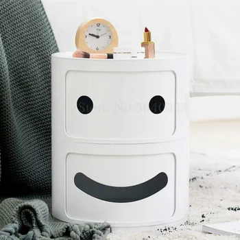

Nordic bedroom bedside table creative simple children's bedside round mini cabinet multi-function storage cabinet