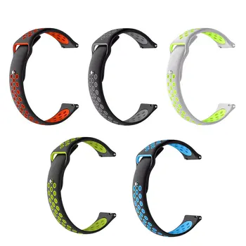 

For Xiaomi Watch Color Strap Dual Color Stomatal Silicone Reverse Buckle Replacement Strap Porous Position Replace Strap