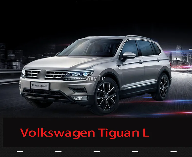 Для VW Tiguan L mk2 универсальная посылка edge автомобильный Стайлинг задний бампер накладка наклейка